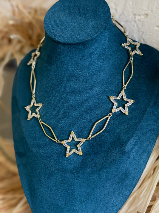 Yıldız Choker Kolye
