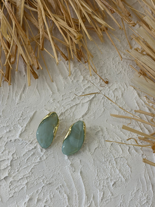 Kadın Oval Gold Küpe