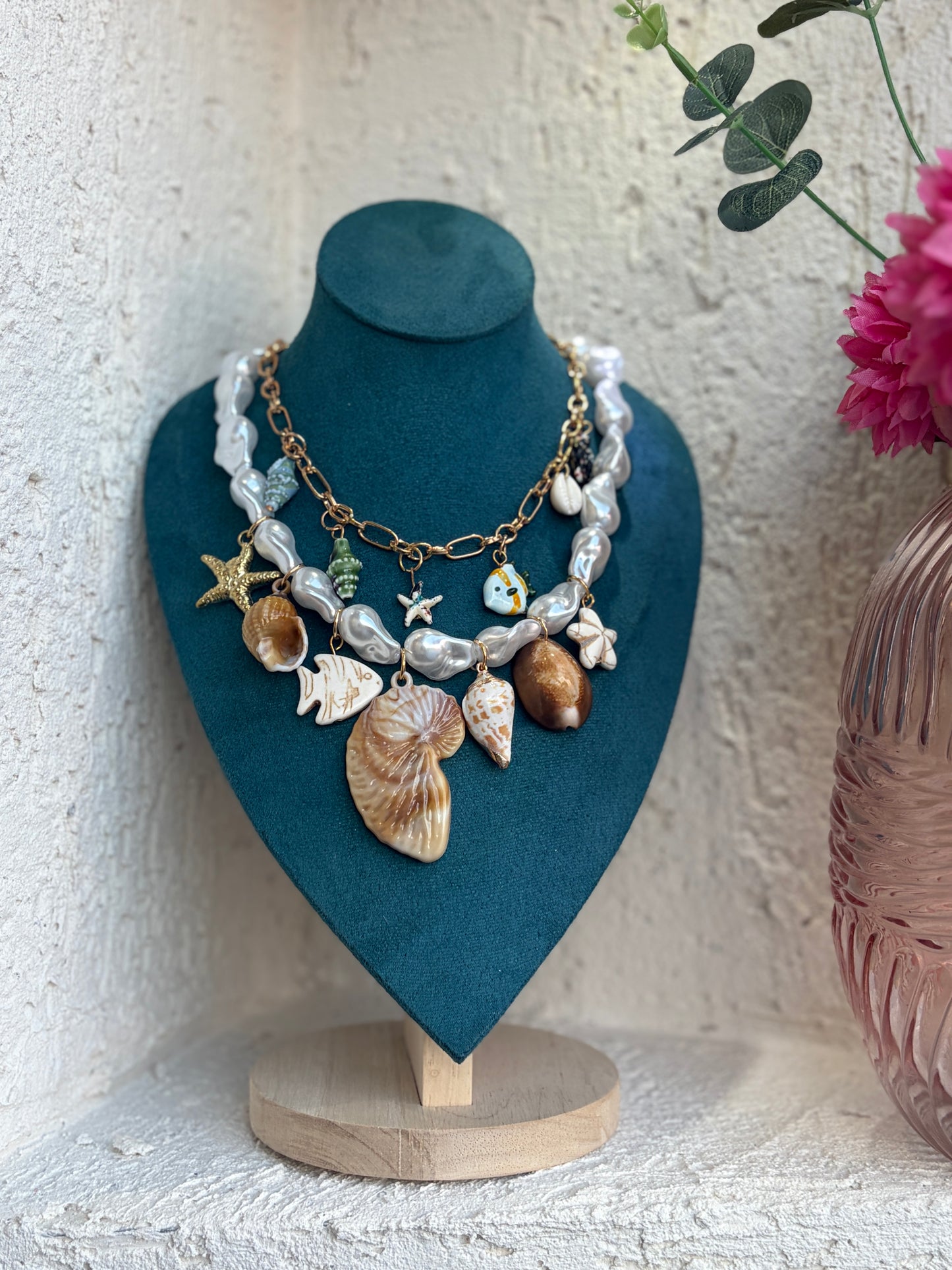 Ocean Charm İnci Kolye