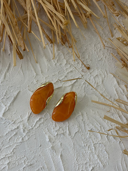 Kadın Oval Gold Küpe
