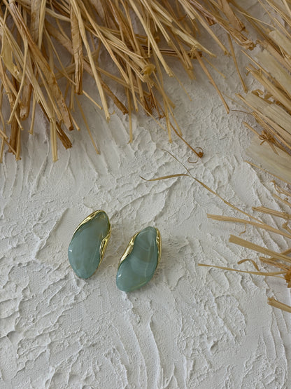 Kadın Oval Gold Küpe