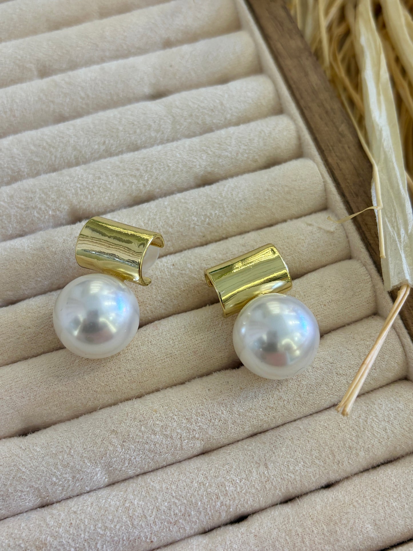 İnci Gold Küpe