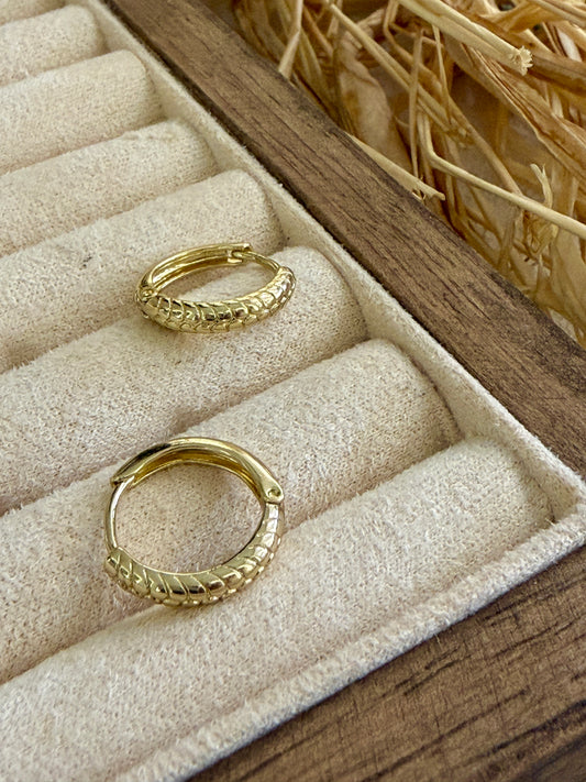 Xuping Örgü Gold Küpe
