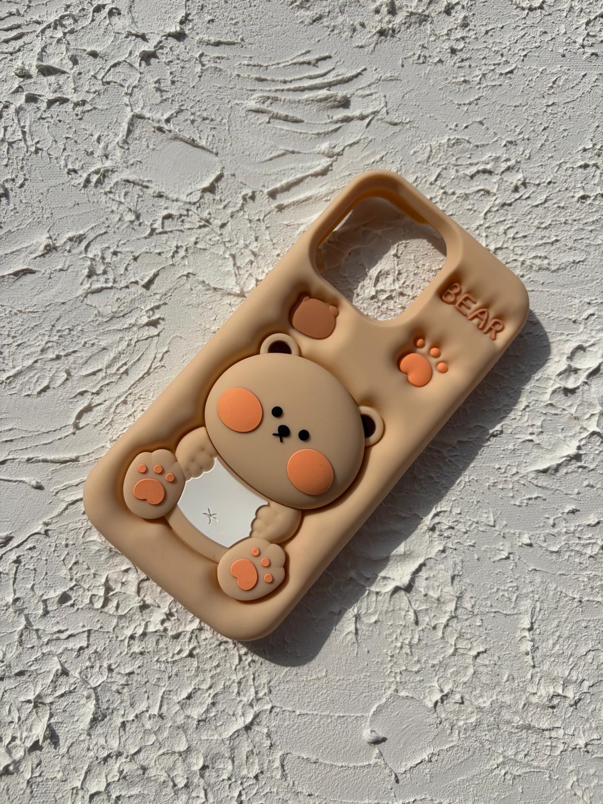 İphone 14-15 Promax Pop Bear Socketli Stand Kılıf