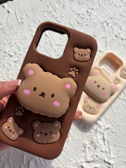 İphone 12,13 Promax 14,15 Plus  Pop Socketli Stand Kılıf
